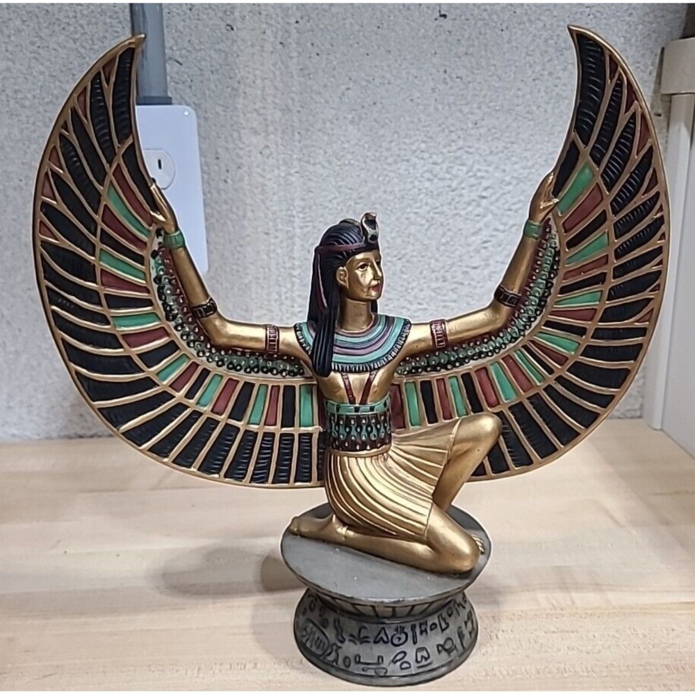 Egyptian Goddess Isis Winged Statue – Resin‎ Figurine Motherhood Protection